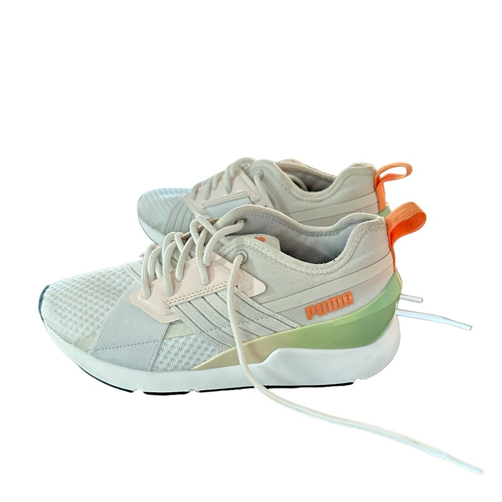 PUMA Womens Muse X-2 Women's 5.5 Green/White/Orange